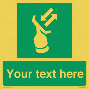 Custom sign safe condition Search and rescue transponder